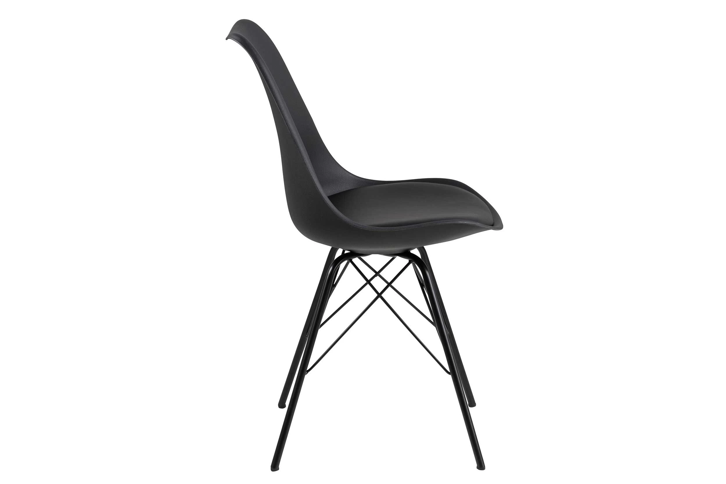 Chaises Coquille Irma - Noir 4 Chaises Coquille Irma - Noir – Image 4