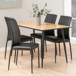 Chaise Demir - Similicuir Noir 11 Chaise Demir - Similicuir Noir -Meubles Tables Et Chaises Shop 0000082226 4 731a