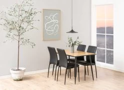 Chaise Demir - Similicuir Noir 10 Chaise Demir - Similicuir Noir -Meubles Tables Et Chaises Shop 0000082226 5 721d