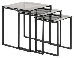 Set De 3 Tables D'appoint Nicola - Noir 11 Set De 3 Tables D'appoint Nicola - Noir -Meubles Tables Et Chaises Shop 0000083625 1 d30f