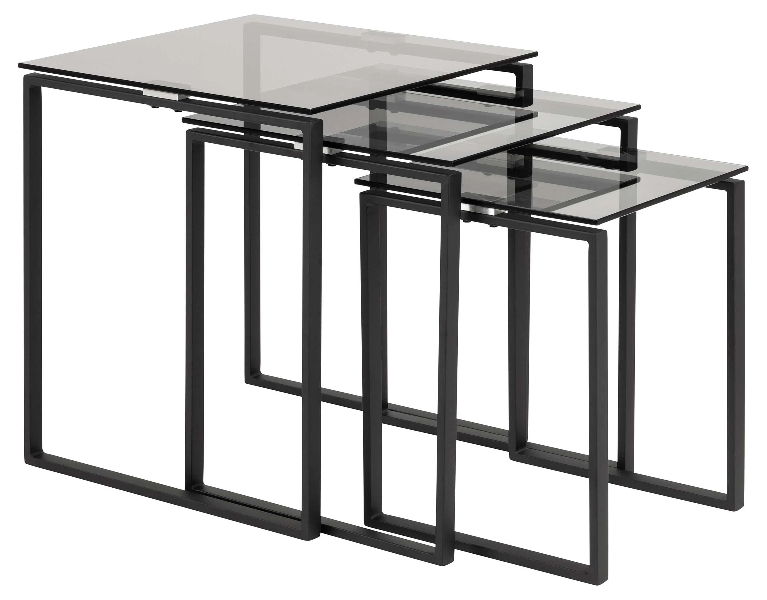 Set De 3 Tables D'appoint Nicola - Noir 6 Set De 3 Tables D'appoint Nicola - Noir – Image 6