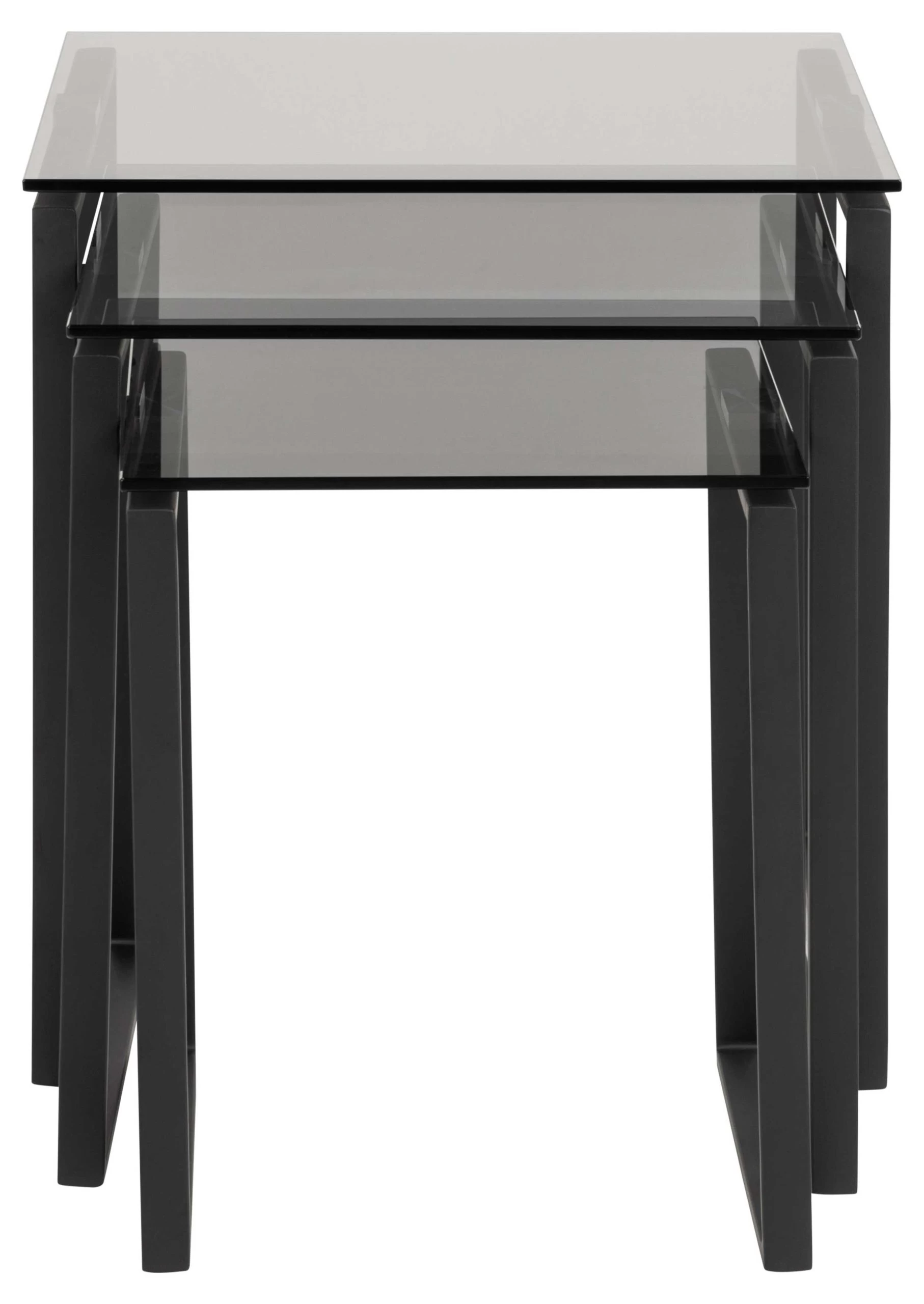 Set De 3 Tables D'appoint Nicola - Noir 3 Set De 3 Tables D'appoint Nicola - Noir – Image 3