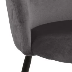 Chaise Isa - Gris Foncé/noir -Meubles Tables Et Chaises Shop 0000085652 4 ab52