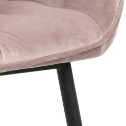 Chaise Avec Accoudoirs Lynn - Vieux Rose/noir -Meubles Tables Et Chaises Shop 0000086203 6 8ee9