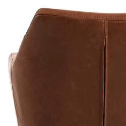 Chaise De Bureau Novan Similicuir - Brun -Meubles Tables Et Chaises Shop 0000086938 5 92ec