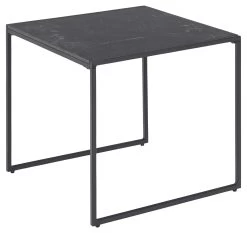 Table D'appoint Idris 50x50 - Marbre/noir -Meubles Tables Et Chaises Shop 0000088546 1 7ae2