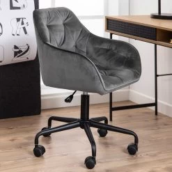 Chaise De Bureau Bridget - Gris