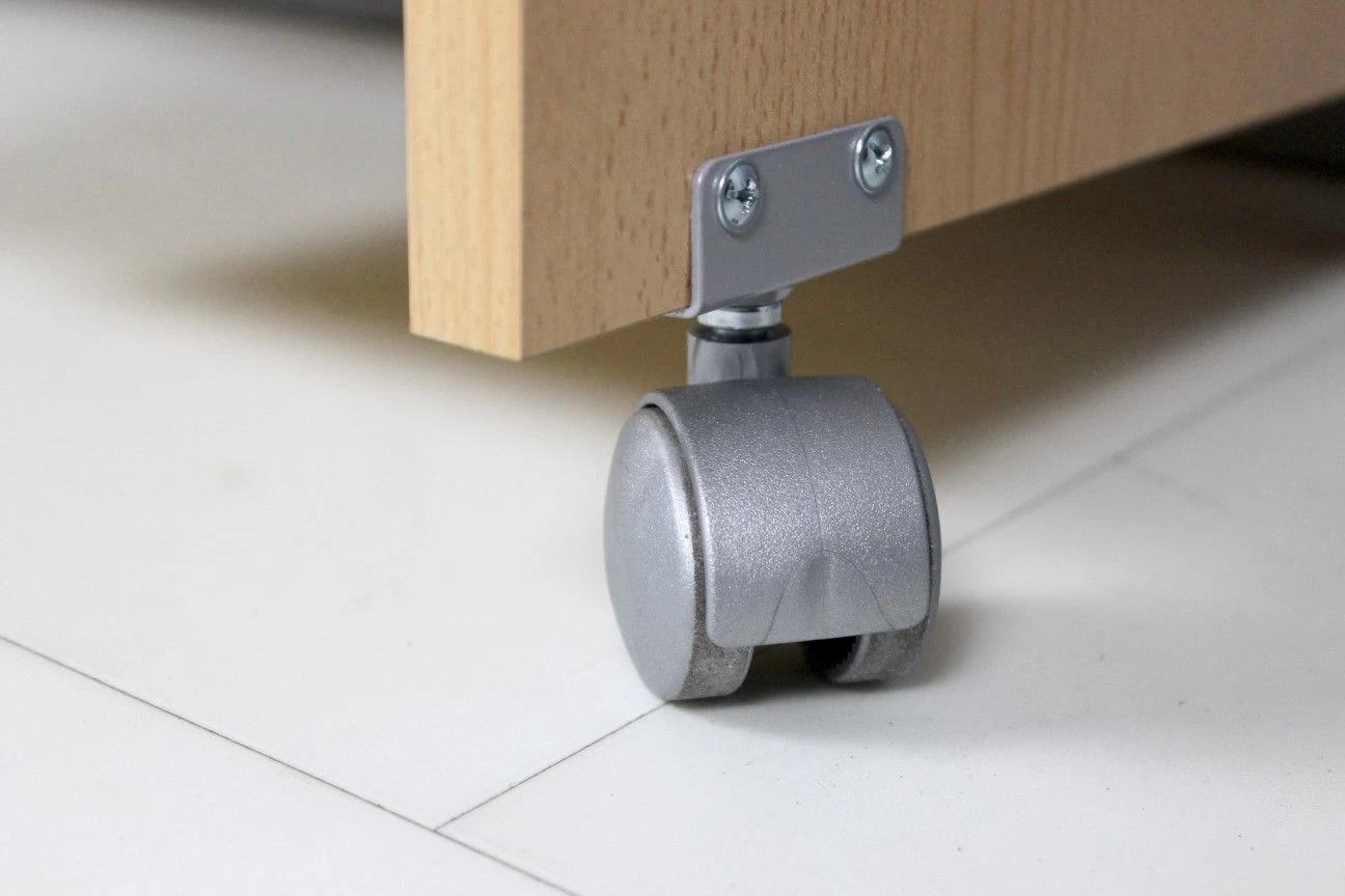 Bureau Norbert 90cm Avec Roulettes - Hêtre 4 Bureau Norbert 90cm Avec Roulettes - Hêtre – Image 4