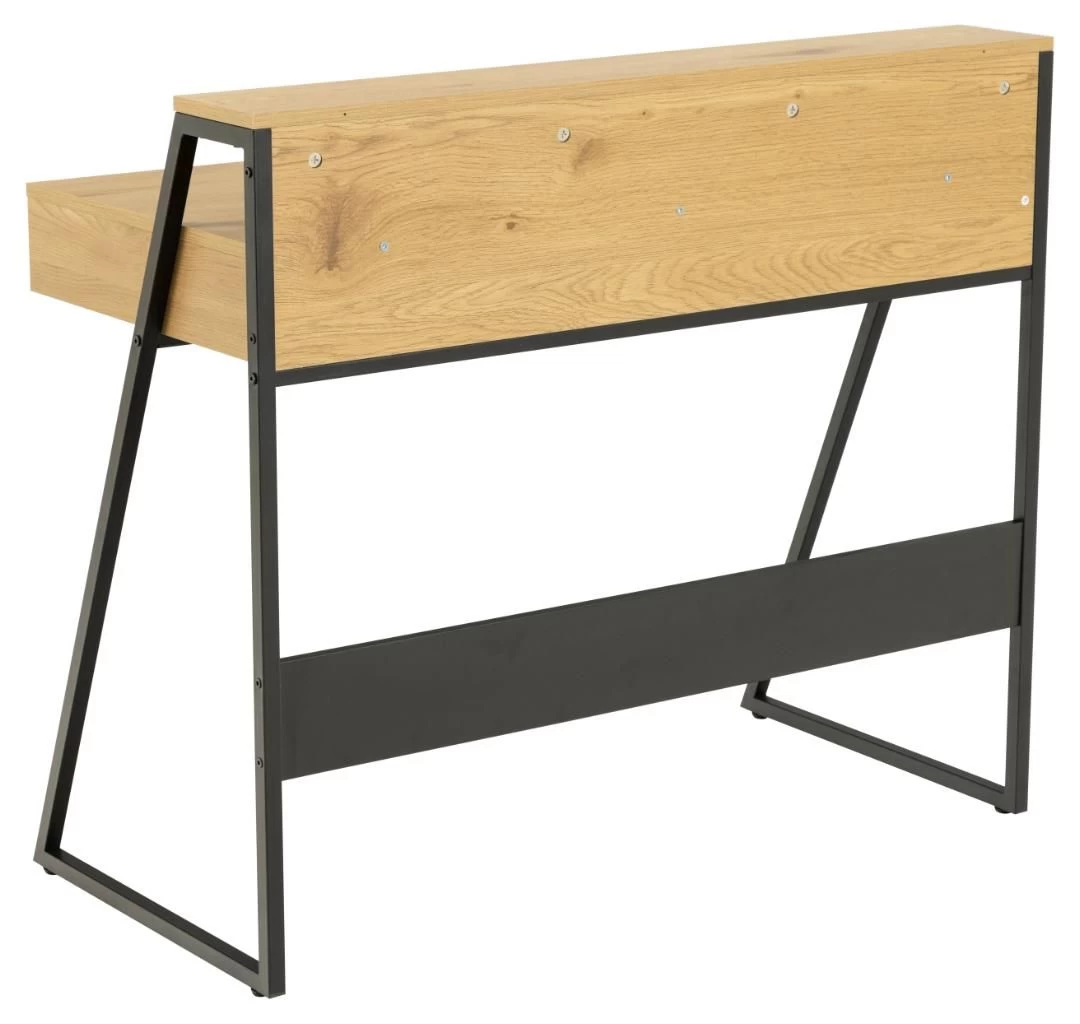 Bureau Reece 100cm - Noir/chêne 6 Bureau Reece 100cm - Noir/chêne – Image 6