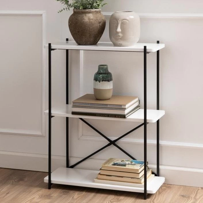 Bibliothèque Pascal 60x75cm - Blanc 1 Bibliothèque Pascal 60x75cm - Blanc