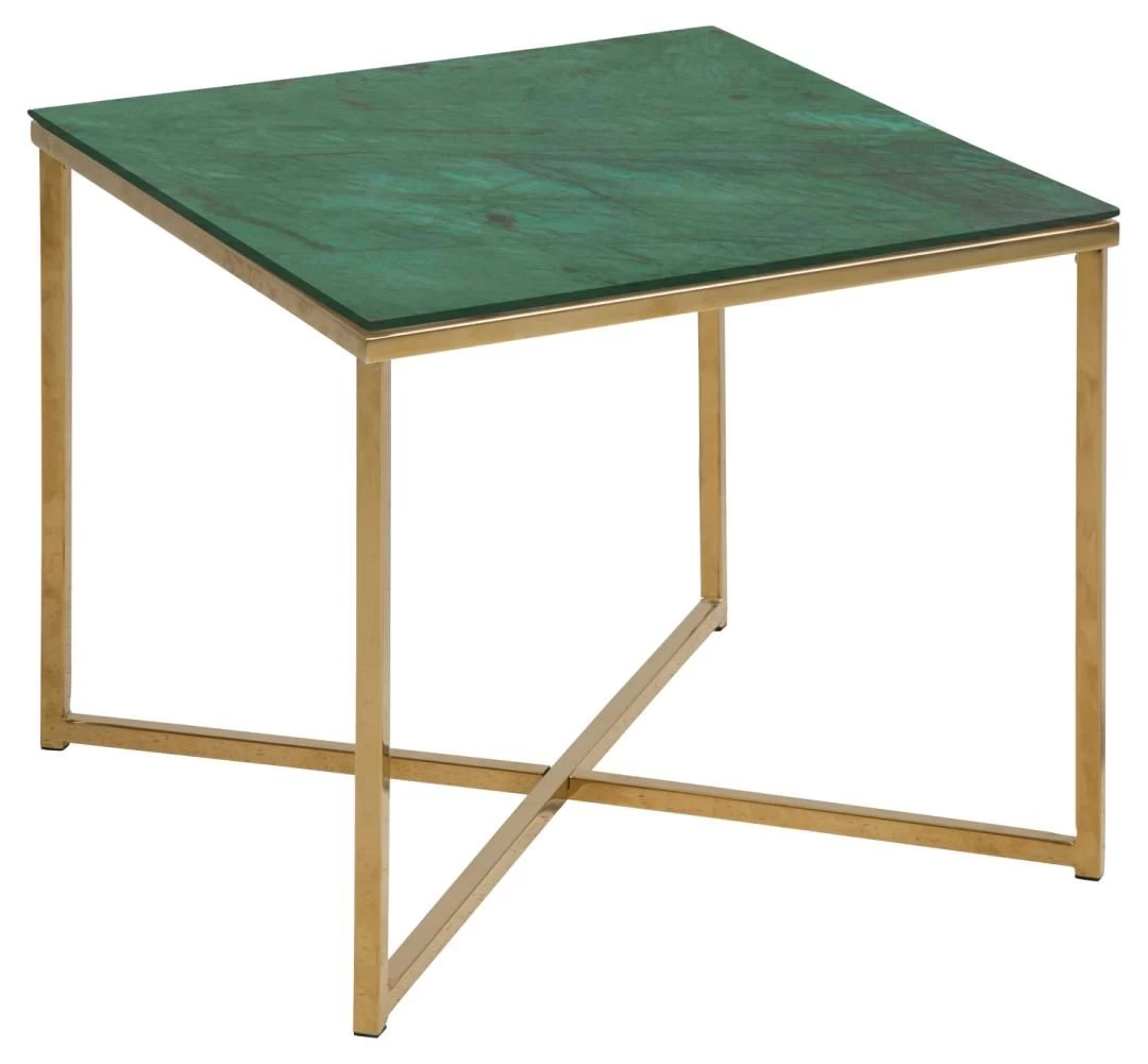 Table D'appoint Alisma 50x50 Cm - Or/vert 9 Table D'appoint Alisma 50x50 Cm - Or/vert – Image 9