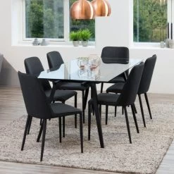 Table à Manger 180x90cm - Noir