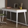 Bureau Horizon 134cm - Chêne/blanc