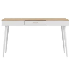 Bureau Horizon 134cm - Chêne/blanc -Meubles Tables Et Chaises Shop 1150X0321A41 Horizon Desk natural oak and white 3 220c
