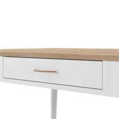 Bureau Horizon 134cm - Chêne/blanc -Meubles Tables Et Chaises Shop 1150X0321A41 Horizon Desk natural oak and white 8 ef54