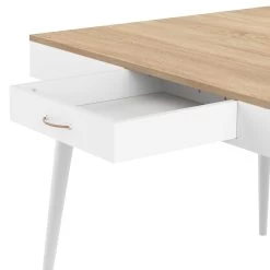 Bureau Horizon 134cm - Chêne/blanc -Meubles Tables Et Chaises Shop 1150X0321A41 Horizon Desk natural oak and white 9 356c
