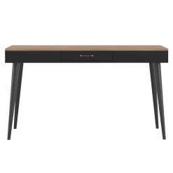 Bureau Horizon 134cm - Chêne/noir -Meubles Tables Et Chaises Shop 1150X0776A41 Desk natural oak and black 3 2ee7
