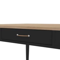 Bureau Horizon 134cm - Chêne/noir -Meubles Tables Et Chaises Shop 1150X0776A41 Desk natural oak and black 7 22c2