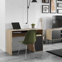 Bureau Martin 115cm - Chêne/noir 17 Bureau Martin 115cm - Chêne/noir -Meubles Tables Et Chaises Shop 1202A0776A42 Oxford desk natural oak and black 1 b38c
