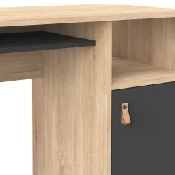 Bureau Martin 115cm - Chêne/noir 16 Bureau Martin 115cm - Chêne/noir -Meubles Tables Et Chaises Shop 1202A0776A42 Oxford desk natural oak and black 6 de9c