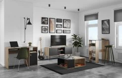 Bureau Martin 115cm - Chêne/noir 18 Bureau Martin 115cm - Chêne/noir -Meubles Tables Et Chaises Shop 1202A0776A42 Oxford desk natural oak and black 8 6cc1