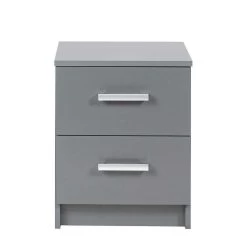 Caisson à Tiroirs Eden 2 Tiroirs - Gris Graphite -Meubles Tables Et Chaises Shop 13087100 Elenzio 01 6a5f