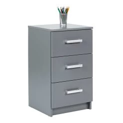 Caisson à Tiroirs Eden 3 Tiroirs - Gris Graphite -Meubles Tables Et Chaises Shop 13087110 03 ab68