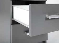 Caisson à Tiroirs Eden 3 Tiroirs - Gris Graphite -Meubles Tables Et Chaises Shop 13087110 08 f6ed