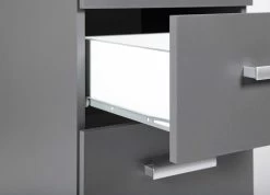 Caisson à Tiroirs Eden 4 Tiroirs - Gris Graphite -Meubles Tables Et Chaises Shop 13087120 09 1c9a