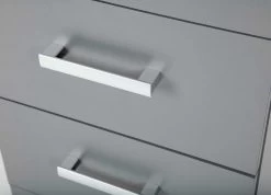 Caisson à Tiroirs Eden 4 Tiroirs - Gris Graphite -Meubles Tables Et Chaises Shop 13087120 11 bb00