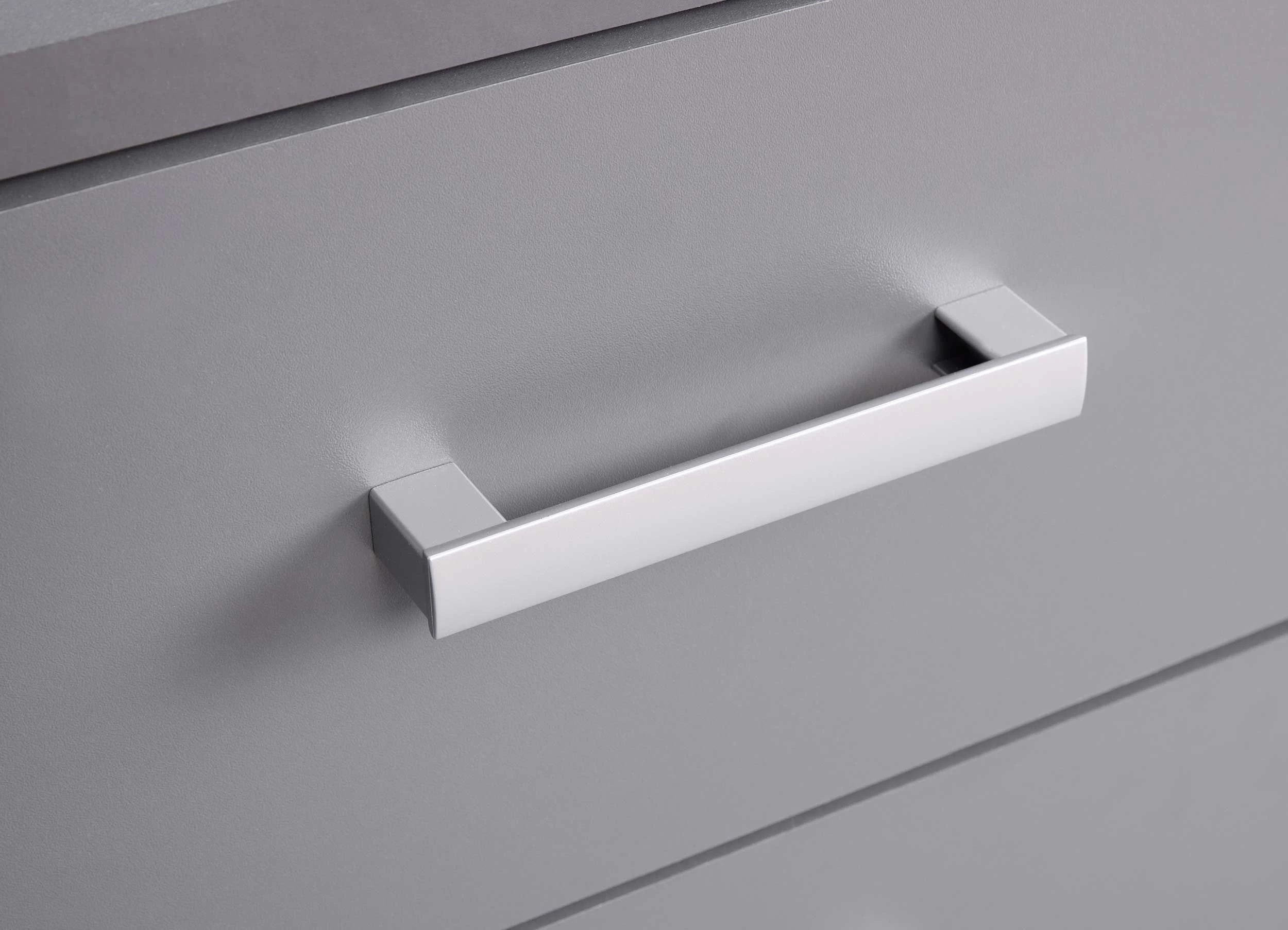 Bureau Eden 115cm 1 Porte & 1 Tiroir - Gris Graphite 6 Bureau Eden 115cm 1 Porte & 1 Tiroir - Gris Graphite – Image 6