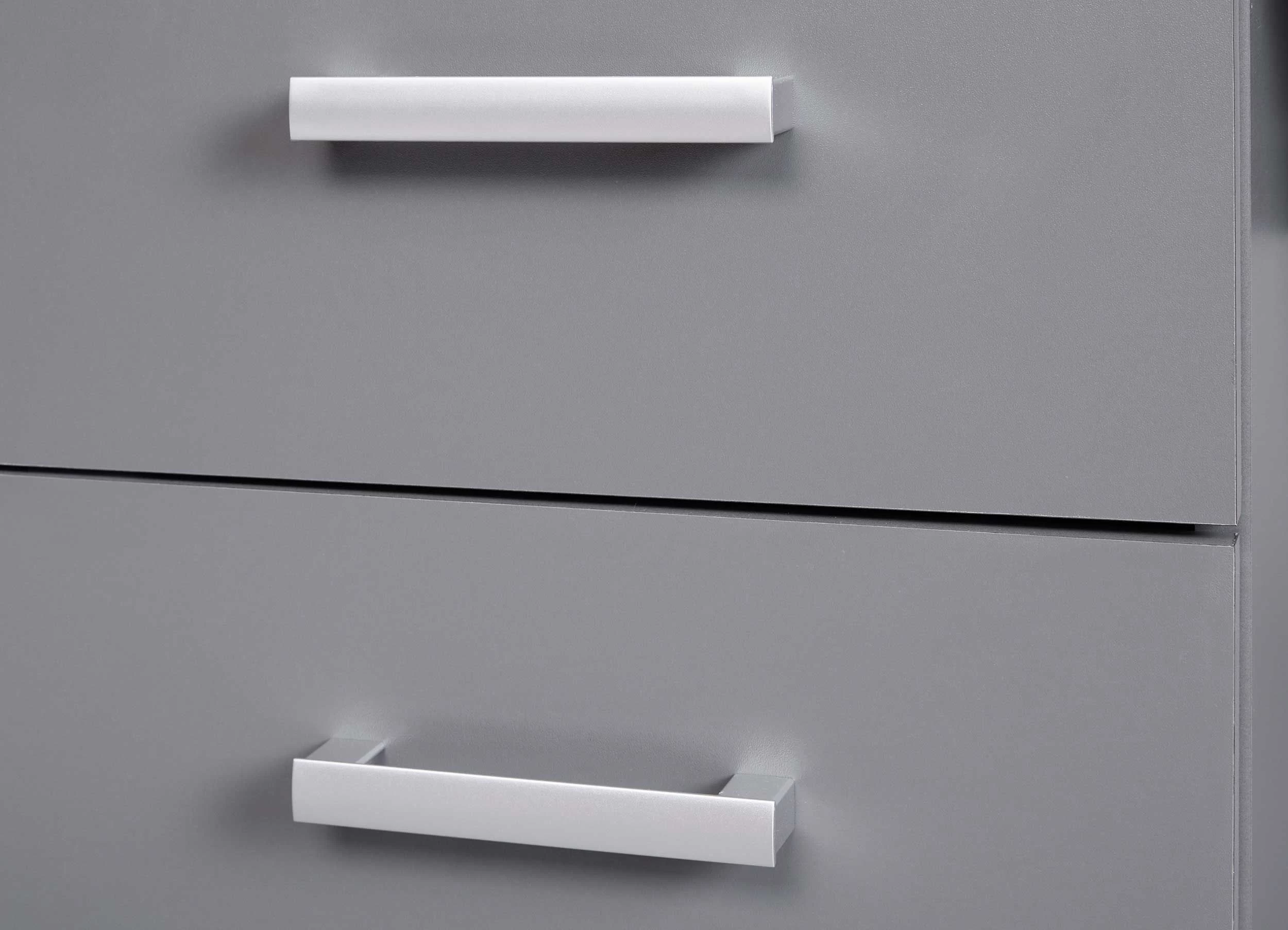 Bureau Eden 115cm 1 Porte & 1 Tiroir - Gris Graphite 3 Bureau Eden 115cm 1 Porte & 1 Tiroir - Gris Graphite – Image 3