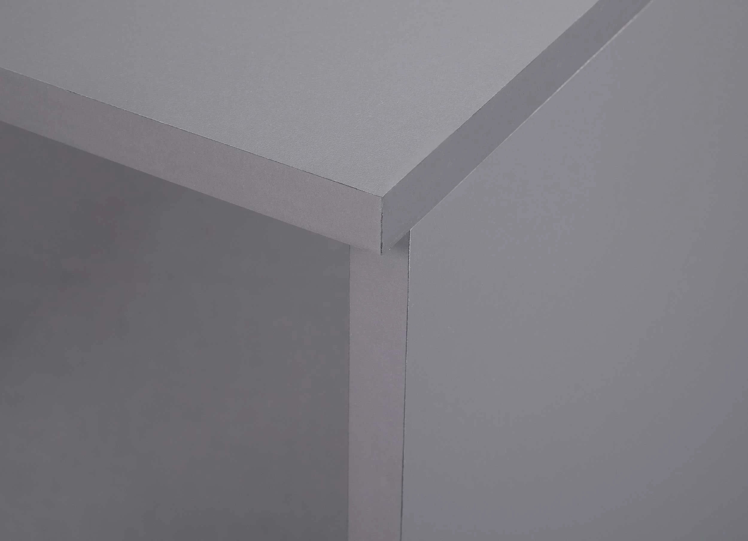 Bureau Eden 115cm 1 Porte & 1 Tiroir - Gris Graphite 2 Bureau Eden 115cm 1 Porte & 1 Tiroir - Gris Graphite – Image 2