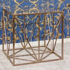 Table D'appoint Vardy 50x50cm - Bronze