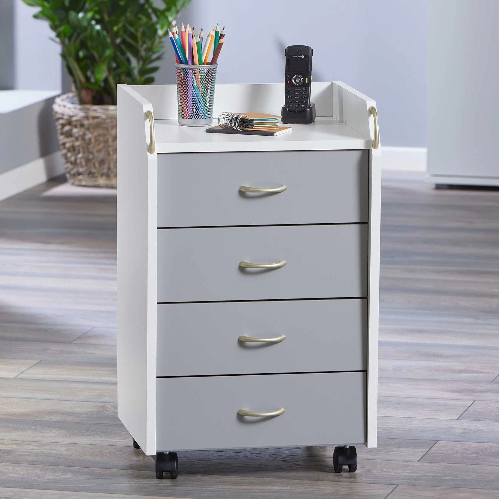 Caisson à Tiroirs Primi - Gris 1 Caisson à Tiroirs Primi - Gris