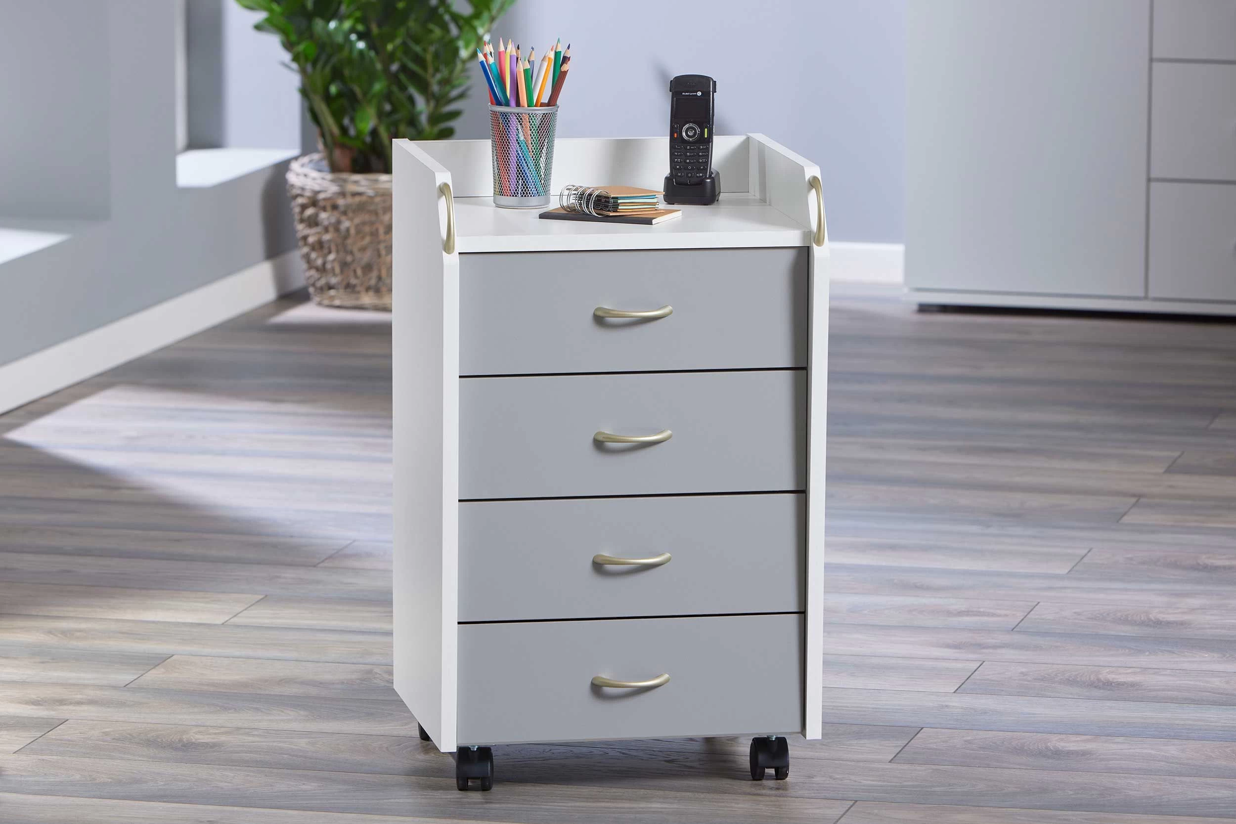 Caisson à Tiroirs Primi - Gris 3 Caisson à Tiroirs Primi - Gris – Image 3