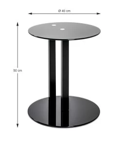 Table D'appoint Pika ø40cm - Noir 12 Table D'appoint Pika ø40cm - Noir -Meubles Tables Et Chaises Shop 14595 Abmessungen d2ea