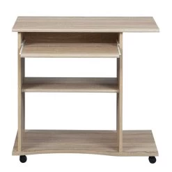 Bureau Sur Roulettes Pour Ordinateur Adda - Chêne 16 Bureau Sur Roulettes Pour Ordinateur Adda - Chêne -Meubles Tables Et Chaises Shop 19300030 04 5866