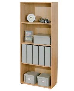 Bibliothèque Parini 4 Compartiments - Chêne -Meubles Tables Et Chaises Shop 19500030 03 963d