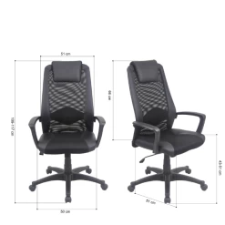 Chaise De Bureau Busy-noir -Meubles Tables Et Chaises Shop 20900240 24 6f83