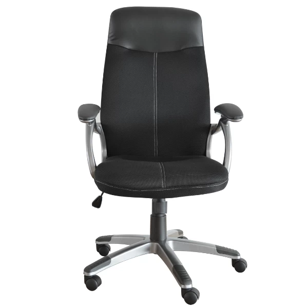 Chaise De Bureau Tiana-tissu Noir Mat 9 Chaise De Bureau Tiana-tissu Noir Mat – Image 9