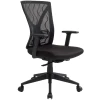 Chaise De Bureau Maréna-tissu Jacquard Mesh Noir Mat