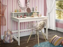 Bureau Harm 110cm - Blanc -Meubles Tables Et Chaises Shop 20900355 11 7a39