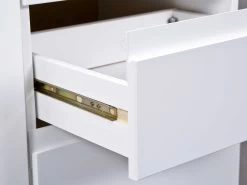 Bureau Sur Roulettes Pour Ordinateur Portable - Blanc -Meubles Tables Et Chaises Shop 20900400 05 54ea