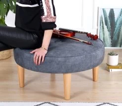 Fluffe Pouffe | 50 Otton/50% Velvet | Gris 5 Fluffe Pouffe | 50 Otton/50% Velvet | Gris -Meubles Tables Et Chaises Shop 209FLF1295 20 203 f2d3