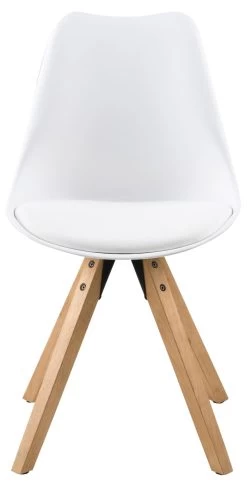 Chaise De Salle à Manger Dima - Aspect Cuir - Blanc/marron -Meubles Tables Et Chaises Shop 21473941 019F 4754 AADB A216790E8DEE 93d8