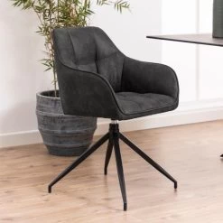 Chaise Pivotante Birgen - Anthracite