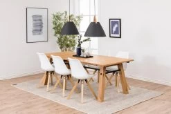 Chaise De Salle à Manger Dima - Aspect Cuir - Blanc/marron -Meubles Tables Et Chaises Shop 24008A7E F03B 4725 844B AB5FE6895417 90ba