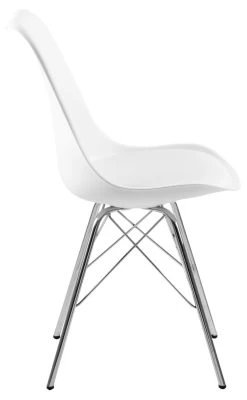 Chaise Coquille Irma - Blanc/chrome -Meubles Tables Et Chaises Shop 2D258905 542A 4F27 98CD 00381AFF42E2 9d46
