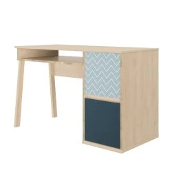 Bureau Lina 2 Portes 123cm - Chêne Clair -Meubles Tables Et Chaises Shop 2 LARVIK CH0L MH0L 1H0L150 02 4256